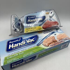 Reynolds Handi-Vac Vacuum 9 Gallon Size Freezer Bags NEW Discontinued